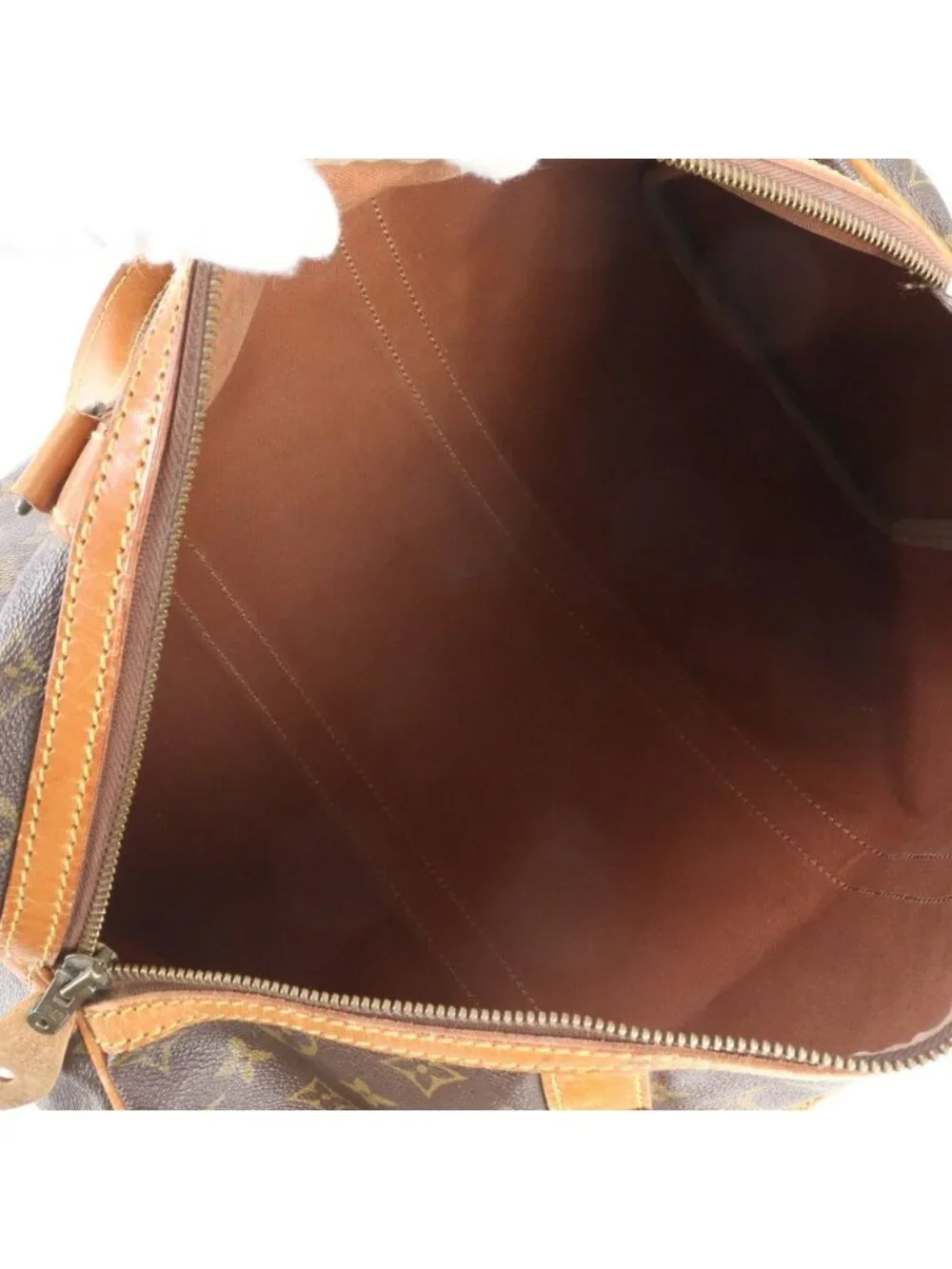 Louis Vuitton Monogram Sac Spruce 45 Leather Boston Bag Tote